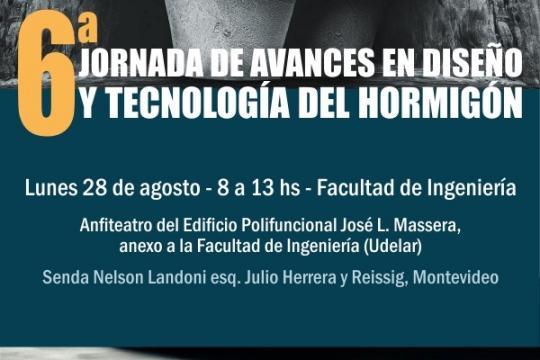 6a Jornada de avances en diseño y tecnología del hormigón